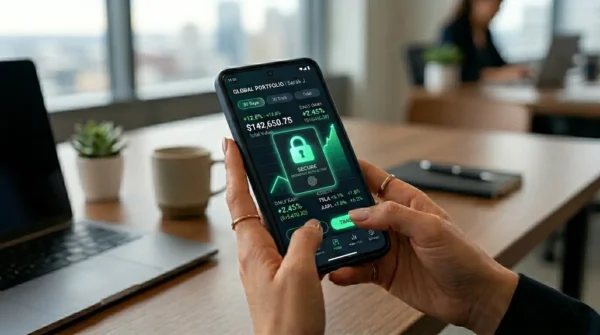 Secure mobile banking and investment dashboard of the Addison Avenue First Tech digital portal.