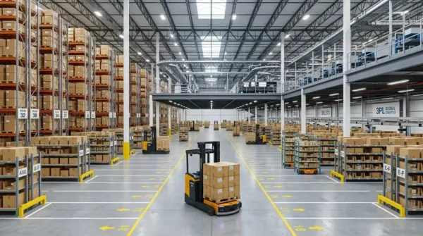 A highly automated and modern third-party logistics (3PL) warehouse for inventory-free e-commerce.