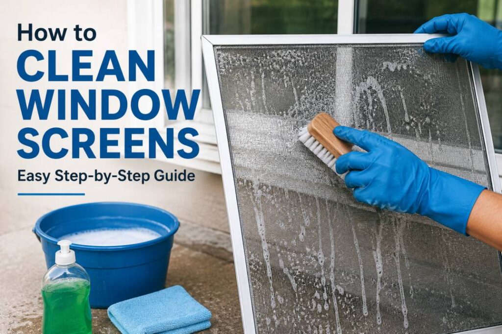 How to Clean Window Screens