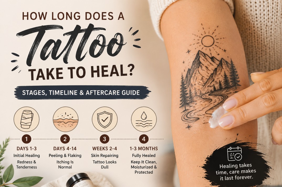 Wondering how long a tattoo takes to heal